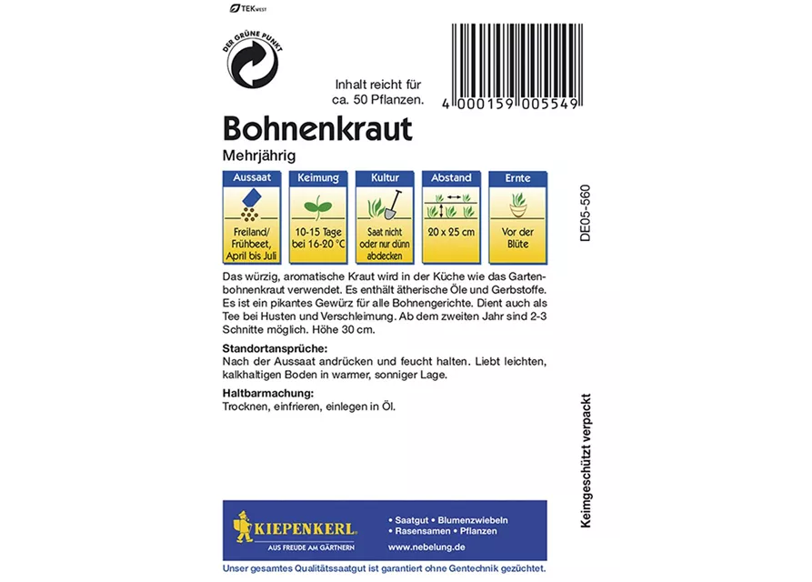 Bohnenkraut Mehrjaehrig Preisgruppe C