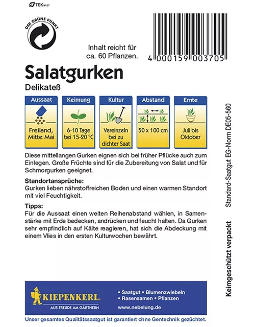 Salatgurke Delikateß KIE-C