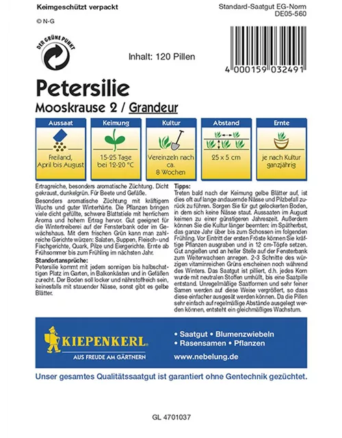 Peters. Grandeur Pill. Preisgruppe N