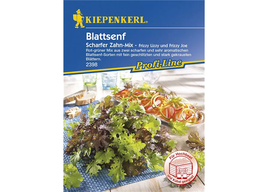 Kiepenkerl Blattsenf Scharfer Zahn Mix PG K