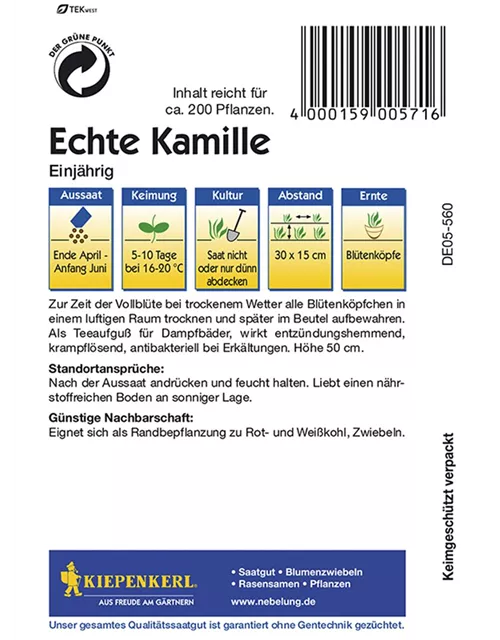 Kamille Einjaehrig Echte Preisgruppe B