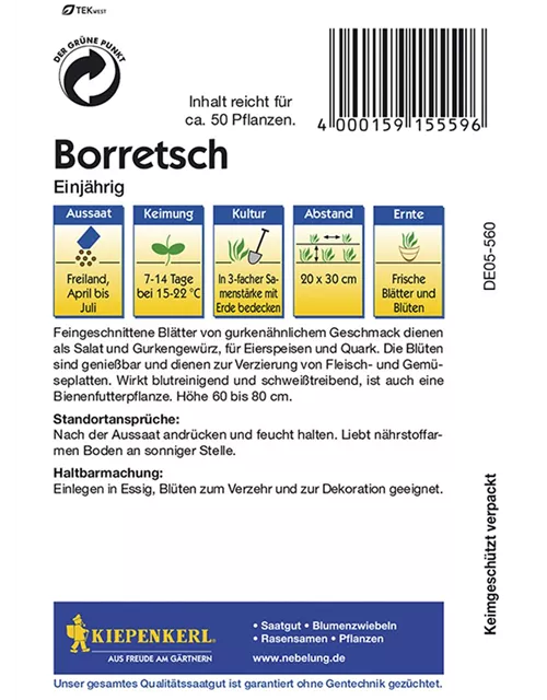 Boretsch Einjährig PG C