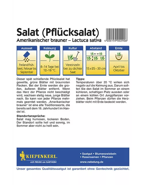 Pfluecksalat Amerik. Preisgruppe C