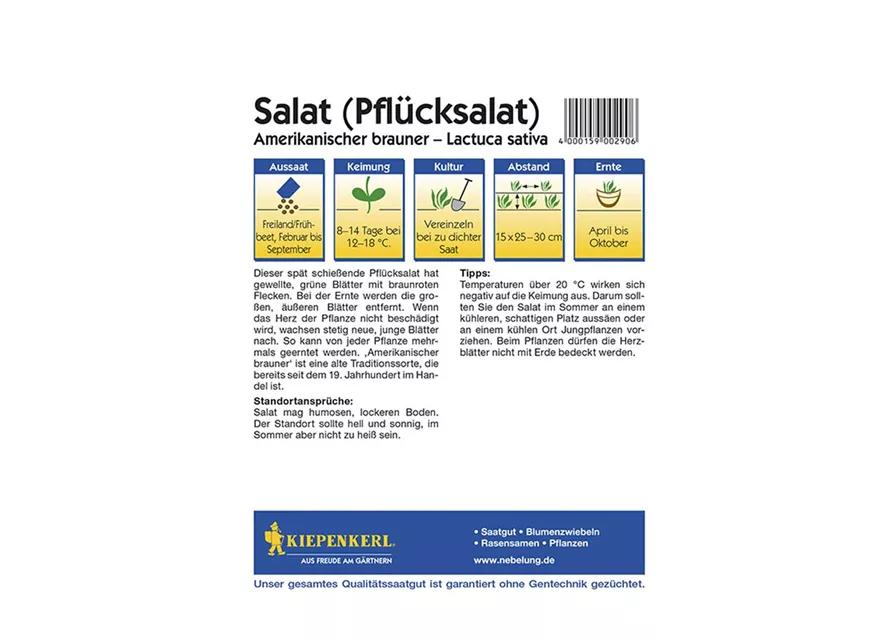 Pfluecksalat Amerik. Preisgruppe C