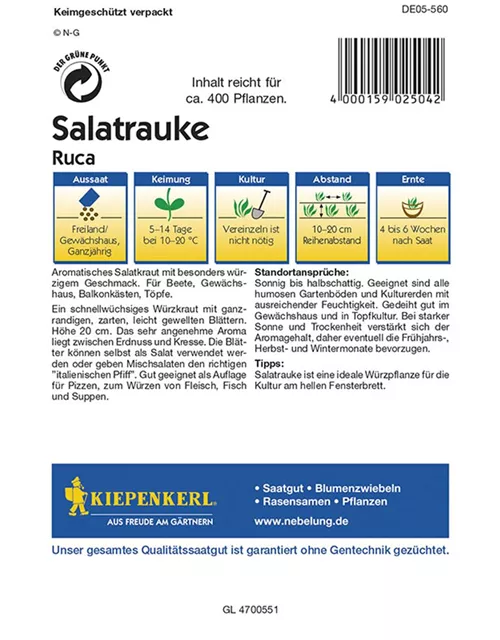 Ruca Salatrauke Preisgruppe G