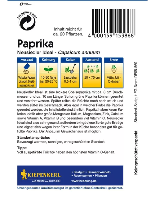 Paprika Neusiedler Ideal