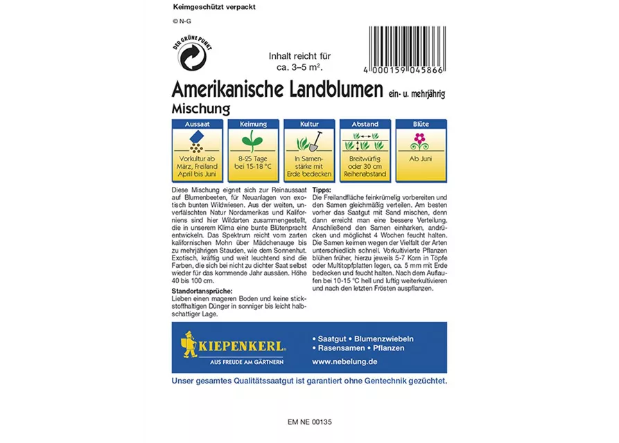 Kiepenkerl Wildbl. Am.Landblumenmix PG K