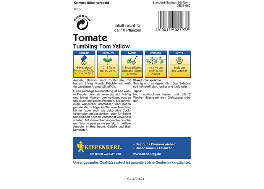 Tomaten Tom Yellow Preisgruppe K