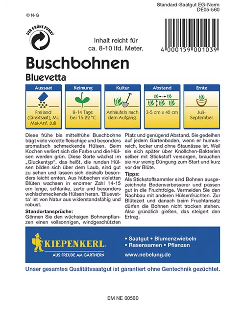 Buschbohne Bluevetta