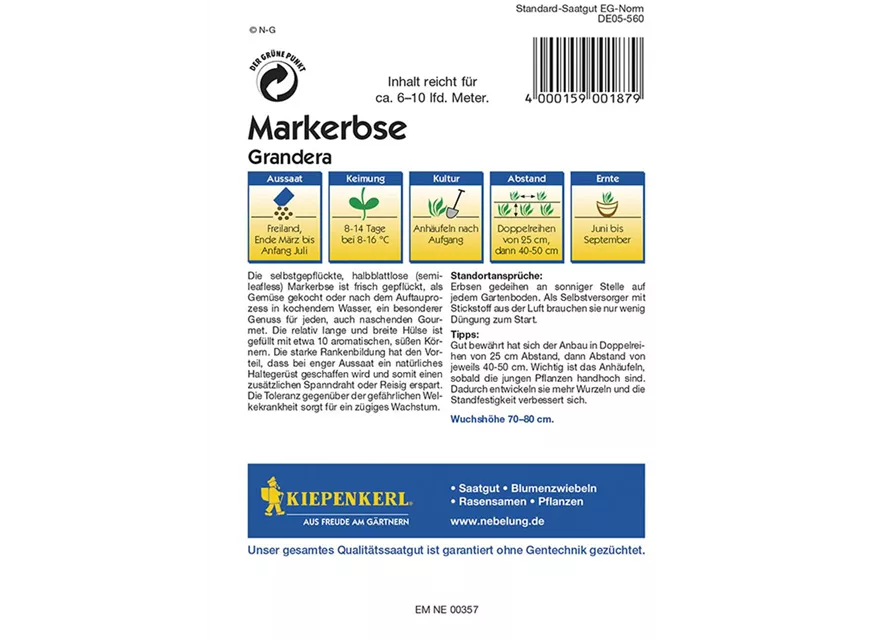 Markerbsen Grandera nPreisgruppe F