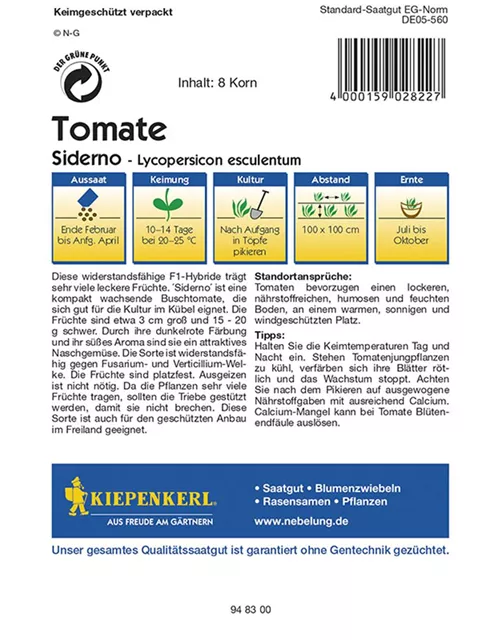 Tomaten Siderno F1 KIE-O