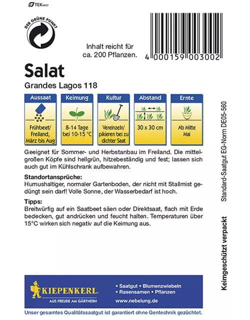 Eissalat Grandes Lago118 Preisgruppe C