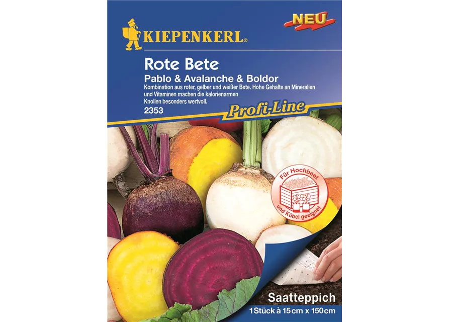 Kiepenkerl Rote Beete Pablo Avalanche Boldor, PG O, Saatteppich