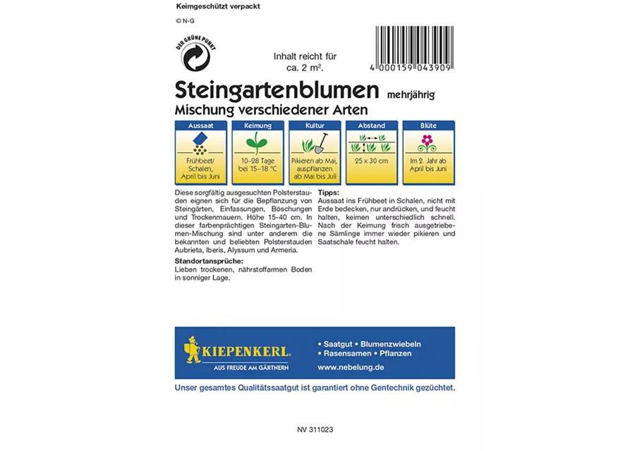 Kiepenkerl Steingartenblumen Misch. PG D