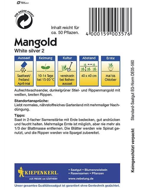 Mangold White Silver 2 Preisgruppe C