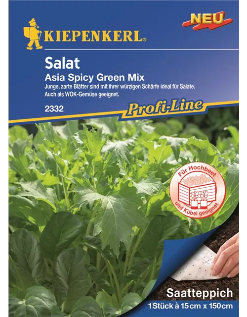 Kiepenkerl Salat Asia Spicy Green Mix PG P, Saatteppich