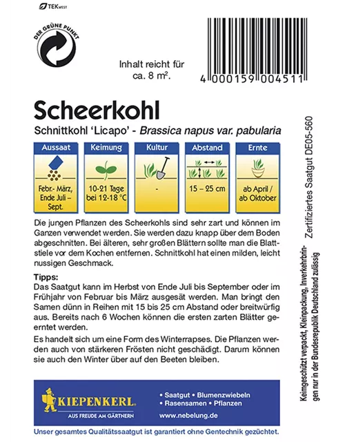 Kiepenkerl Scheerkohl Licapo PG B