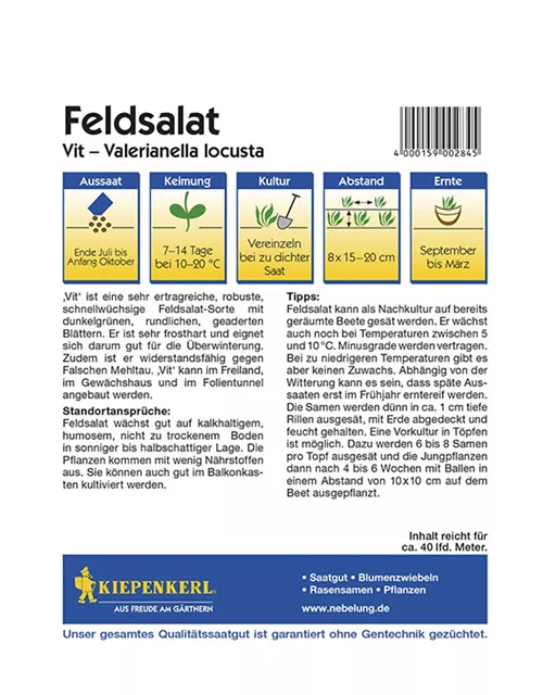 Feldsalat Vit Preisgruppe G