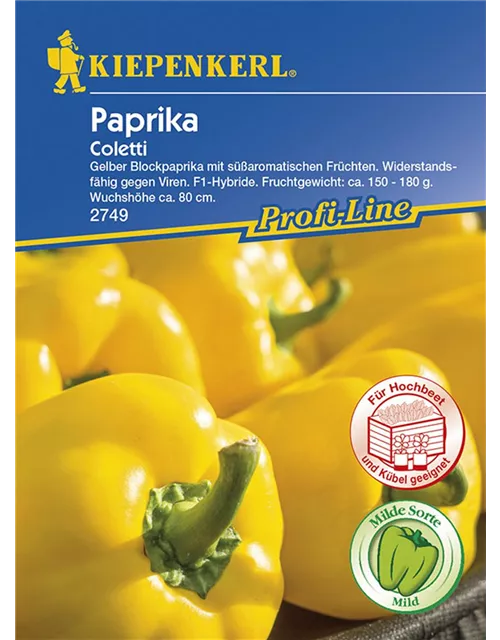 Kiepenkerl Paprika Coletti PG O