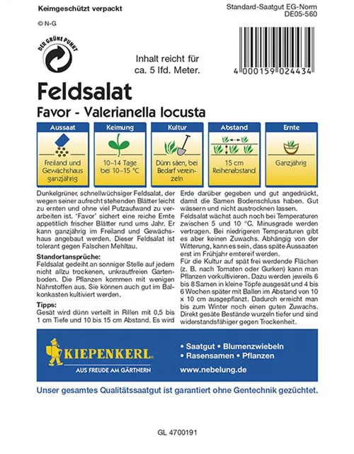 Feldsalat Favor Preisgruppe G