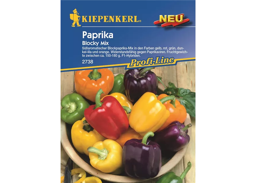 Kiepenkerl Paprika blocky Mix F1 PG O