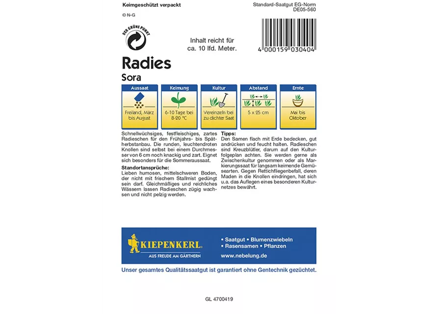 Radies Sora Preisgruppe G