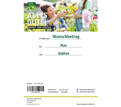 selbst gestalten und direkt per Mail erhalten!